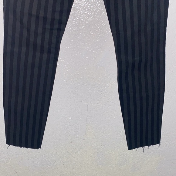 Pistola Shadow Stripe Audrey Skinny Jeans Cropped Ankle Raw Frayed Hem NEW - Picture 8 of 10